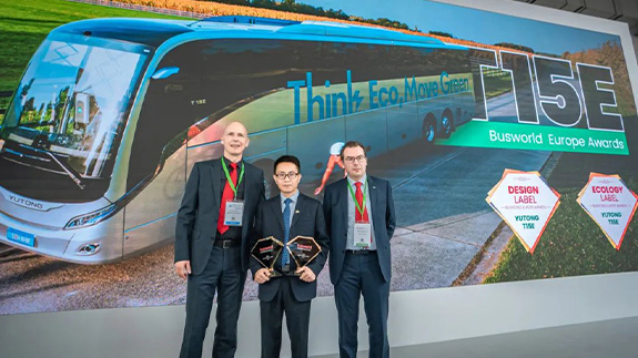 Yutong vinder to priser på Busworld Europe 2023