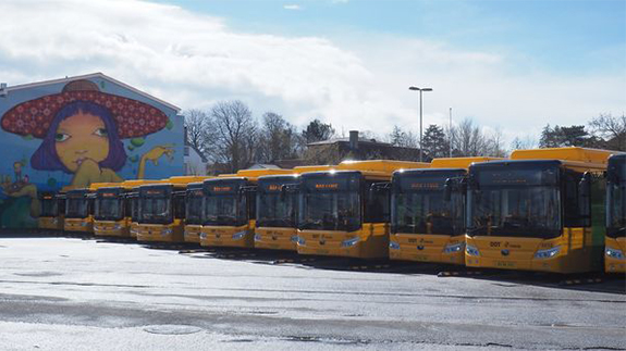Flåde af 17 fuld elektriske busser leveret til Danmark