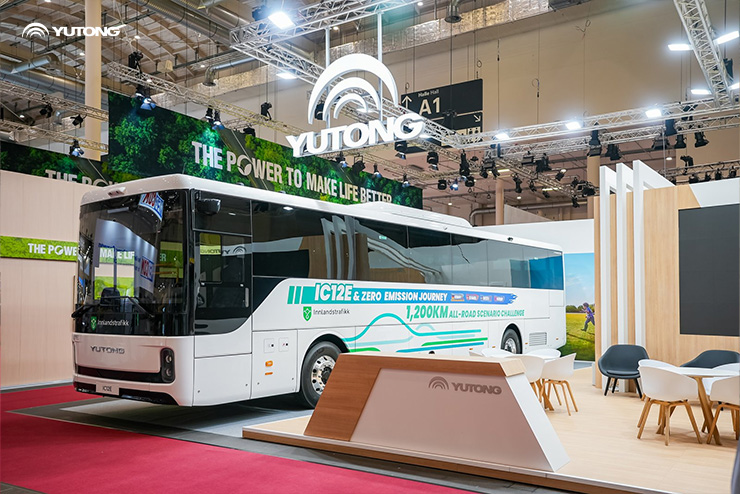 Yutong lancerer ny generation af batterielektrisk intercitybus IC12E på UITP-topmødet i Hamborg 2025 og fremviser innovation inden for elektrificering