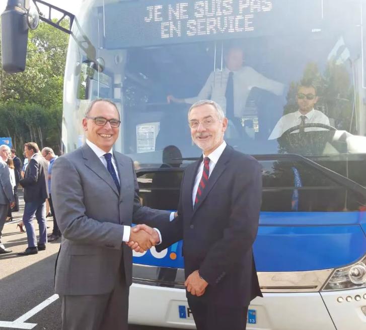 Europes First Pure Electric Intercity Line Opened, Yutong Pure Electric Bus Entering Provence Europes First Pure Electric Intercity Line Opened, Yutong Pure Electric Bus Entering Provence