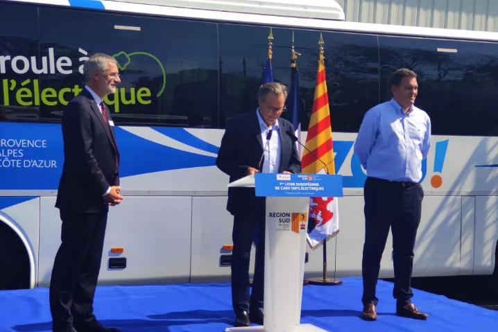 Europes First Pure Electric Intercity Line Opened, Yutong Pure Electric Bus Entering Provence Europes First Pure Electric Intercity Line Opened, Yutong Pure Electric Bus Entering Provence