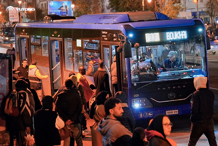 723 Yutong-busser gennemførte transportservice af høj standard og sikrede problemfri afvikling af Afrikas internationale fodboldturnering!